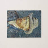 Van Gogh Self Portrait mit grauem Filthut Puzzle (Horizontal)