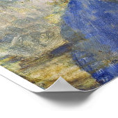 Van Gogh Self Portrait mit Strohhut Poster (Ecke)