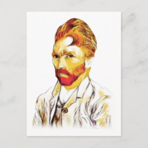 Van Gogh Self Portrait New Hair Do Postkarte