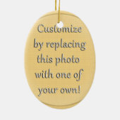 Van Gogh Self Portrait New Hairdo Keramik Ornament (Hinten)