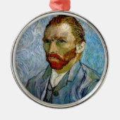 Van Gogh Self Portrait Ornament Aus Metall (Vorne)