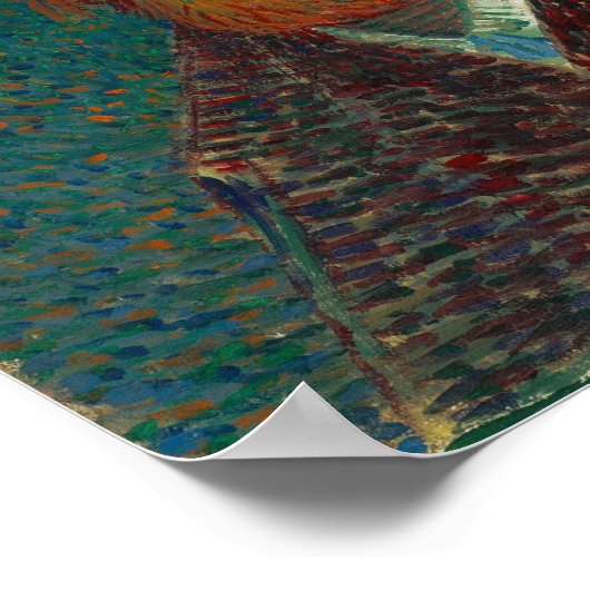 Van Gogh Self Portrait Poster (Ecke)