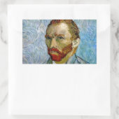 Van Gogh Self Portrait Rechteckiger Aufkleber (Tasche)