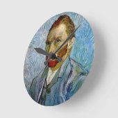 Van Gogh Self Portrait Runde Wanduhr (Winkel)