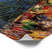 Van Gogh Self Portrait vor Easel Poster (Ecke)