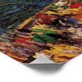 Van Gogh Self Portrait vor Easel Poster (Ecke)
