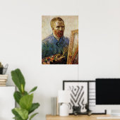 Van Gogh Self Portrait vor Easel Poster (Heimbüro)
