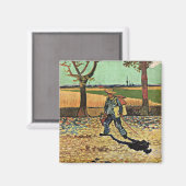 Van Gogh: Selfportrait auf der Straße Tarascon Magnet (Vorderseite/Rückseite)