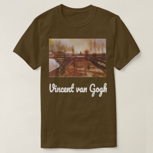 Van Gogh Shirt The Parsonage Garden at Nuenen in t (Design vorne)