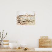 Van Gogh - Sicht auf Artikel 1888 Poster (Küche)