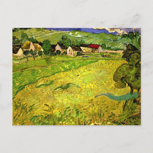 Van Gogh - Sicht auf die Vessenots bei Auvers Postkarte (Vorderseite)