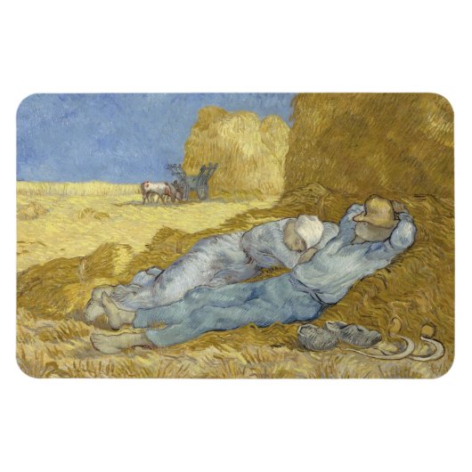 Van Gogh Siesta nach Millet Magnet (Horizontal)
