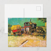 Van Gogh - Sinti und Roma Camp mit Horse Dray, Postkarte (Vorne/Hinten)
