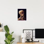 Van Gogh Skeleton Painting Poster (Heimbüro)