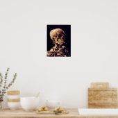 Van Gogh Skeleton Painting Poster (Küche)