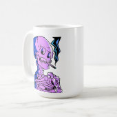 Van Gogh, Skelett mit brennender Zigarette Kaffeetasse (Vorderseite Links)