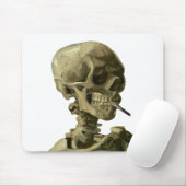 Van Gogh, Skelett mit brennender Zigarette Mousepad (Mit Mouse)