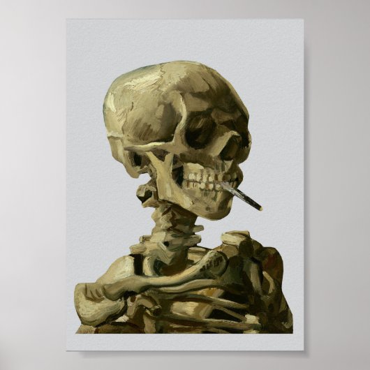 Van Gogh, Skelett mit brennender Zigarette Poster (Vorne)
