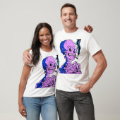 Van Gogh, Skelett mit brennender Zigarette T-Shirt (Unisex)