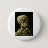 van gogh Skull Button (Vorderseite)