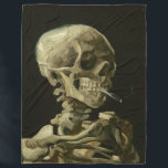 van gogh Skull Fleecedecke<br><div class="desc">"van gogh Skull", "skeleton rauchende Zigarette", calavera, "van gogh", "van gough", "Day of the Dead", "dia de los muertos", goth, gothic, "skeleton burn zigarette"</div>