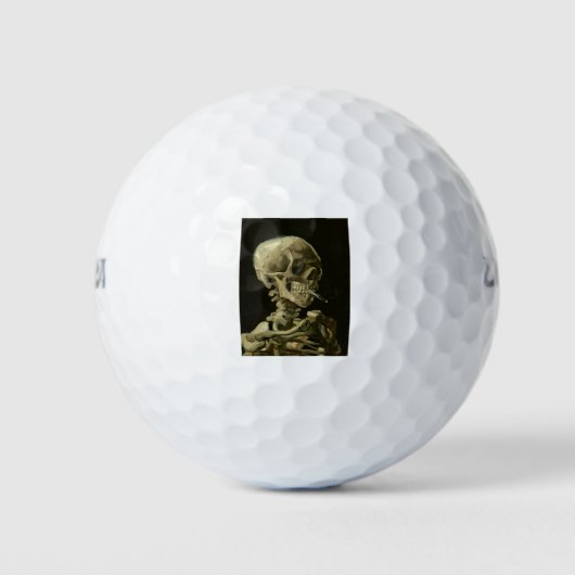 van gogh Skull Golfball (Vorderseite)
