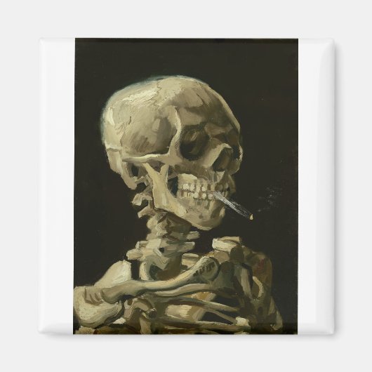 van gogh Skull Magnet (Vorne)