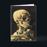 Van Gogh Skull mit brennendem Zigarettengrüßwagen Karte<br><div class="desc">Van Gogh Skull mit Burning Cigarette Grußkarte. Ölmalerei auf Leinwand aus dem Jahr 1885. Skull mit Burning Zigarette zeigt sowohl van Goghs Gefühl des Spaßes als auch das Gefühl des Makabre. Etwas merkwürdig in seinem anerkannten Werk, ist das Werk in den letzten Jahrzehnten an Popularität gewachsen. Ein tolles Geschenk für...</div>