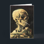 Van Gogh Skull mit brennendem Zigarettengrüßwagen Karte<br><div class="desc">Van Gogh Skull mit Burning Cigarette Grußkarte. Ölmalerei auf Leinwand aus dem Jahr 1885. Skull mit Burning Zigarette zeigt sowohl van Goghs Gefühl des Spaßes als auch das Gefühl des Makabre. Etwas merkwürdig in seinem anerkannten Werk, ist das Werk in den letzten Jahrzehnten an Popularität gewachsen. Ein tolles Geschenk für...</div>