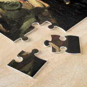 Van Gogh Skull mit brennendem Zigarettenpuzzle Puzzle (Seite)