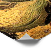 Van Gogh Skull mit brennenden Zigaretten großes Po Poster (Ecke)