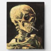 Van Gogh Skull mit brennender Zigarette Fotoplatte (Vorderseite)