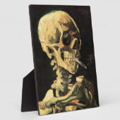 Van Gogh Skull mit brennender Zigarette Fotoplatte (Seite)