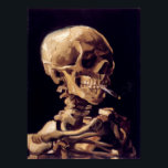 Van Gogh Skull mit brennender Zigarette Poster<br><div class="desc">Berühmtes Van Gogh Skull mit brennendem Zigarettenplakat.</div>