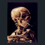 Van Gogh Skull mit brennender Zigarette Poster<br><div class="desc">Berühmtes Van Gogh Skull mit brennendem Zigarettenplakat.</div>