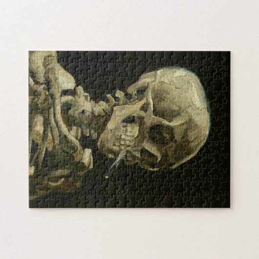 Van Gogh Skull of a Skeleton with Burning Cigarett Puzzle (Horizontal)