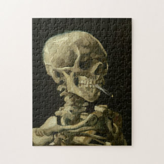 Van Gogh Skull of a Skeleton with Burning Cigarett Puzzle