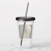 Van Gogh Smoking Skeleton Acryltrinkbecher (Rückseite)