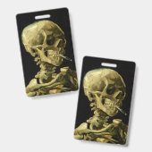 Van Gogh Smoking Skeleton Ausweis (Vorder- & Rückseite)