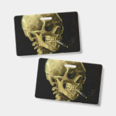 Van Gogh Smoking Skeleton Ausweis (Vorder- & Rückseite)