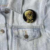 Van Gogh Smoking Skeleton Button (Beispiel)