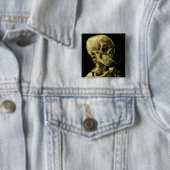 Van Gogh Smoking Skeleton Button (Beispiel)
