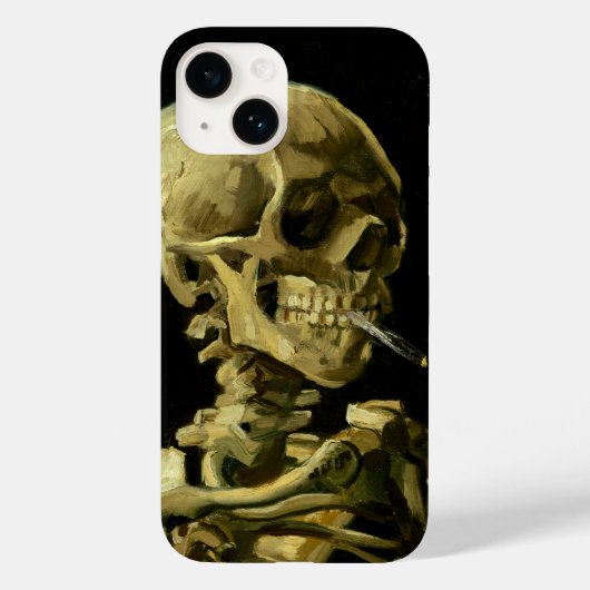 Van Gogh Smoking Skeleton Case-Mate iPhone Hülle (Rückseite)