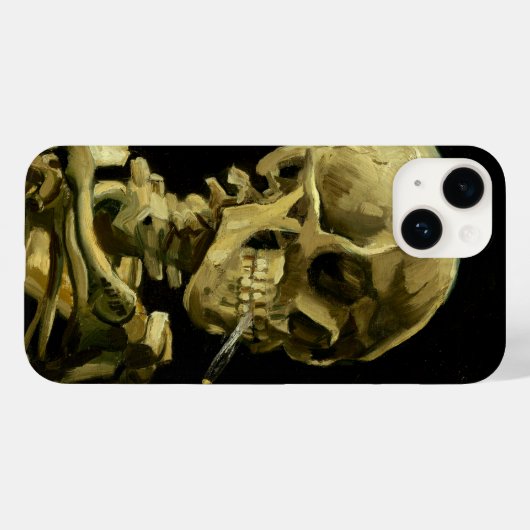 Van Gogh Smoking Skeleton Case-Mate iPhone Hülle (Rückseite (Horizontal))