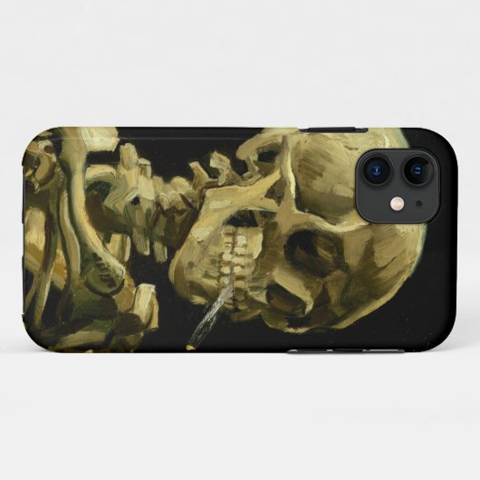 Van Gogh Smoking Skeleton Case-Mate iPhone Hülle (Rückseite (Horizontal))