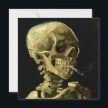 Van Gogh Smoking Skeleton Einladung<br><div class="desc">Karte mit Vincent van Goghs Ölgemälde Skull eines Skeletts mit Brennender Zigarette (1885-86). Ein großartiges Geschenk für die Fans von Post-Impressionismus und holländischer Kunst!</div>