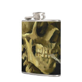 Van Gogh Smoking Skeleton Flachmann (Links)