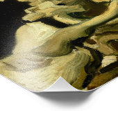 Van Gogh Smoking Skeleton Fotodruck (Ecke)