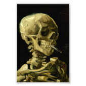 Van Gogh Smoking Skeleton Fotodruck (Vorne)