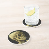 Van Gogh Smoking Skeleton Getränkeuntersetzer (Seite)